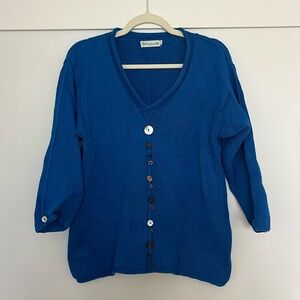 Boho button sweater — vintage